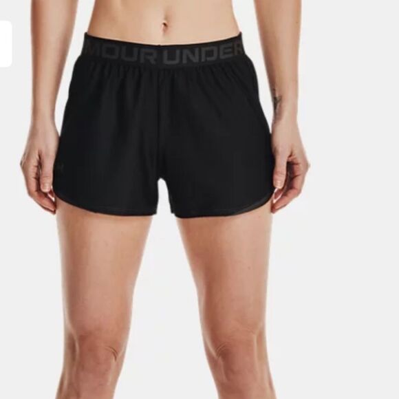 Under Armor Women's UA Play Up 2.0 Shorts Blk Large NWT in packaging - Picture 1 of 9